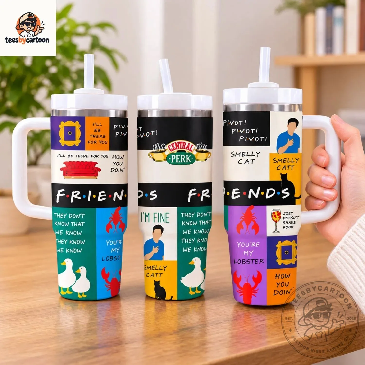 Friends TV Show Central Perk Tumbler 7 Friends TV Show Central Perk Tumbler