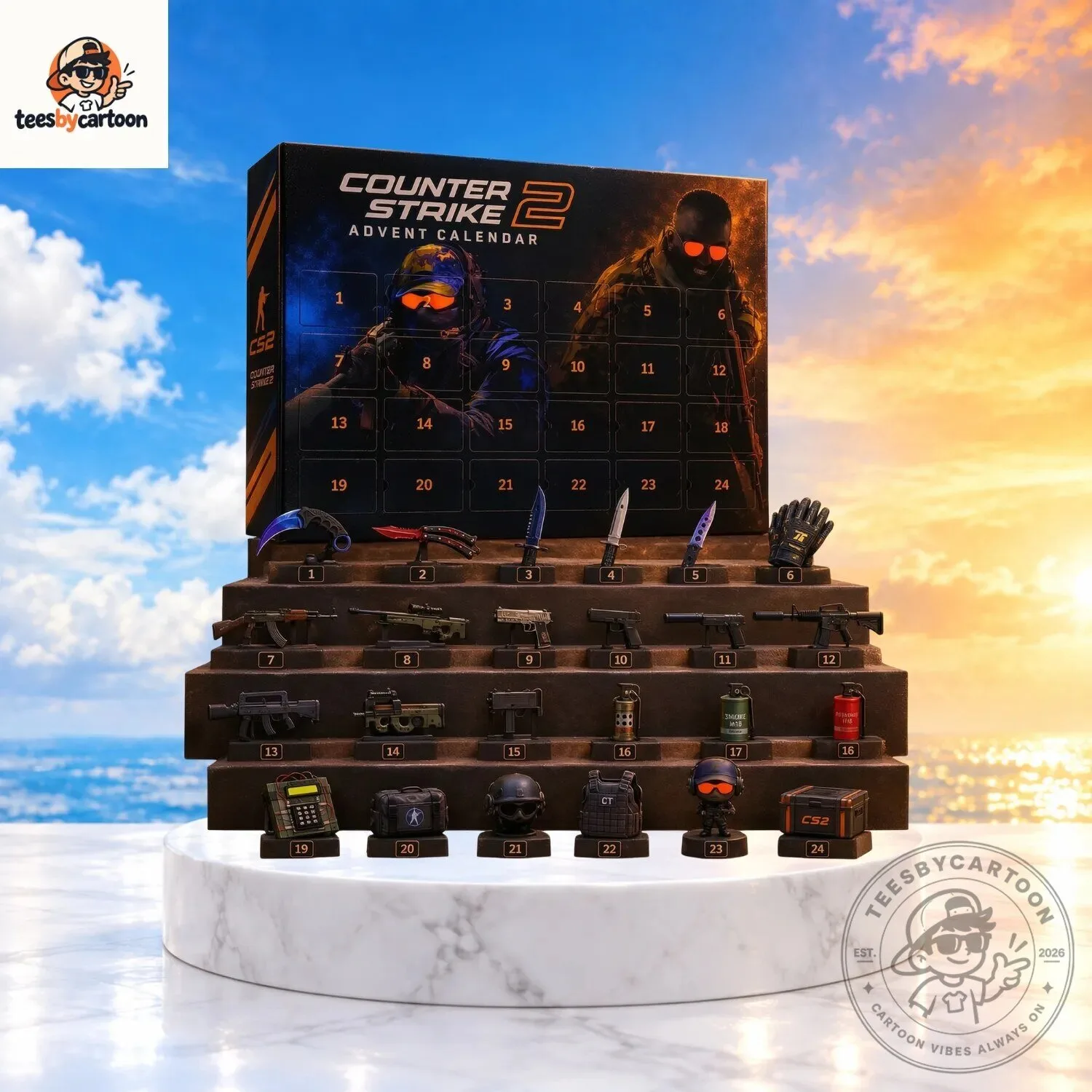 Counter Strike 2 CS2 24 Days Christmas Countdown Advent Calendar