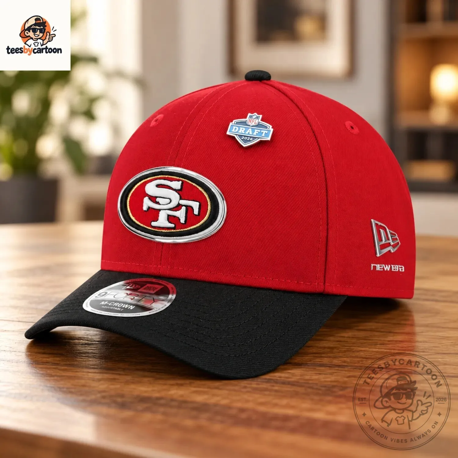 San Francisco 49ers New Era 2026 NFL Draft 9FORTY M-Crown Cap 6 San Francisco 49ers New Era 2026 NFL Draft 9FORTY M-Crown Cap