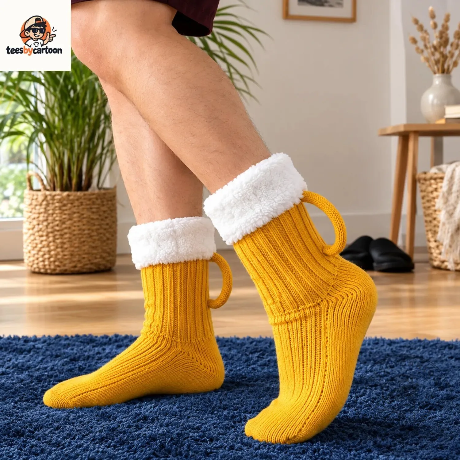 Funny Beer Mug Knit Socks 3 Funny Beer Mug Knit Socks