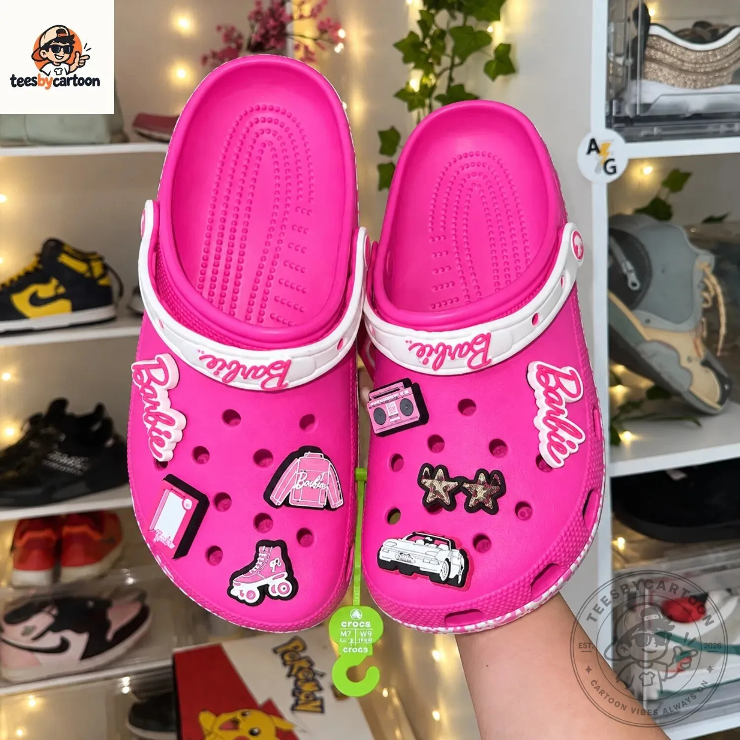 Pink Barbie Crocs Clogs 5 Pink Barbie Crocs Clogs