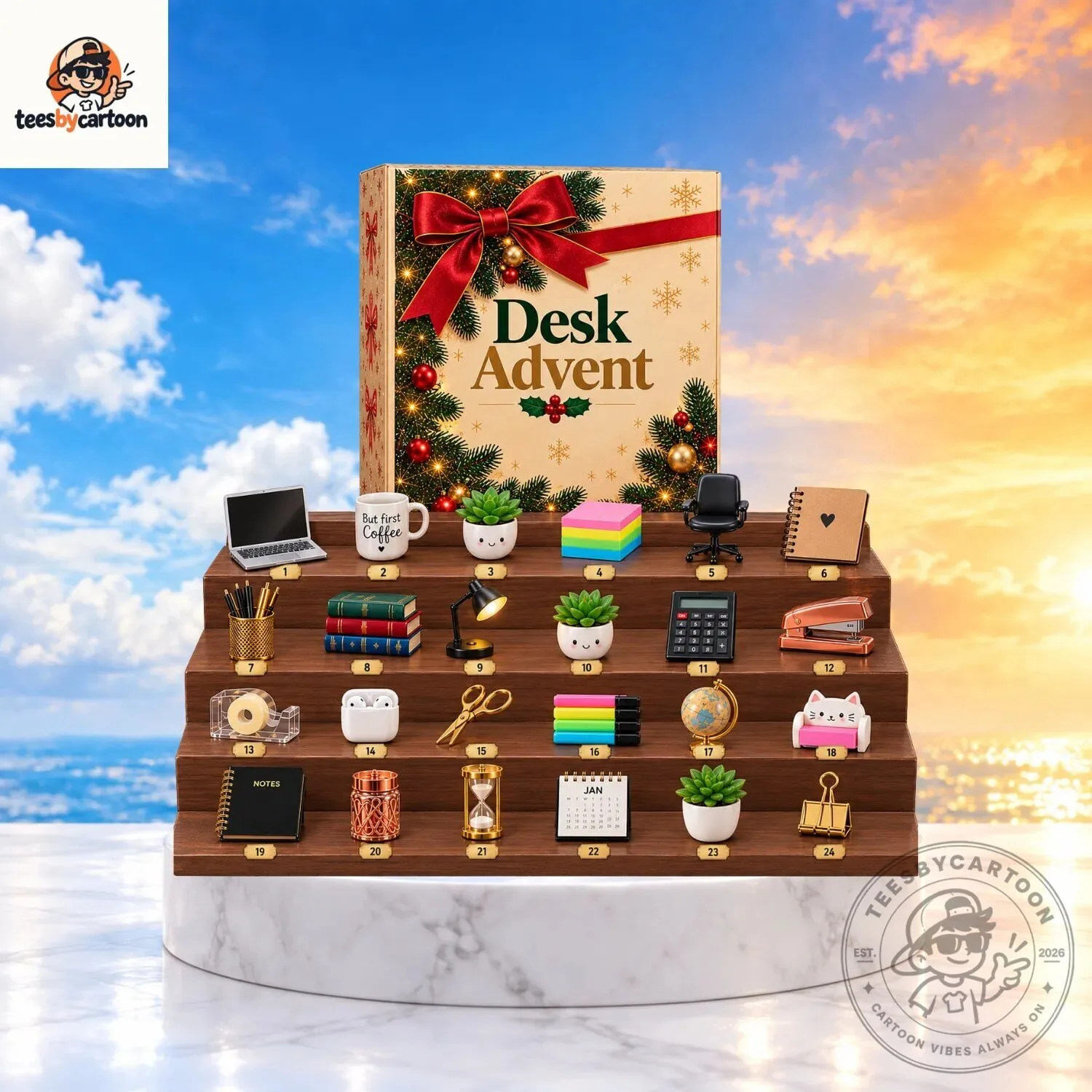 Mini Desk Stationery Advent Calendar