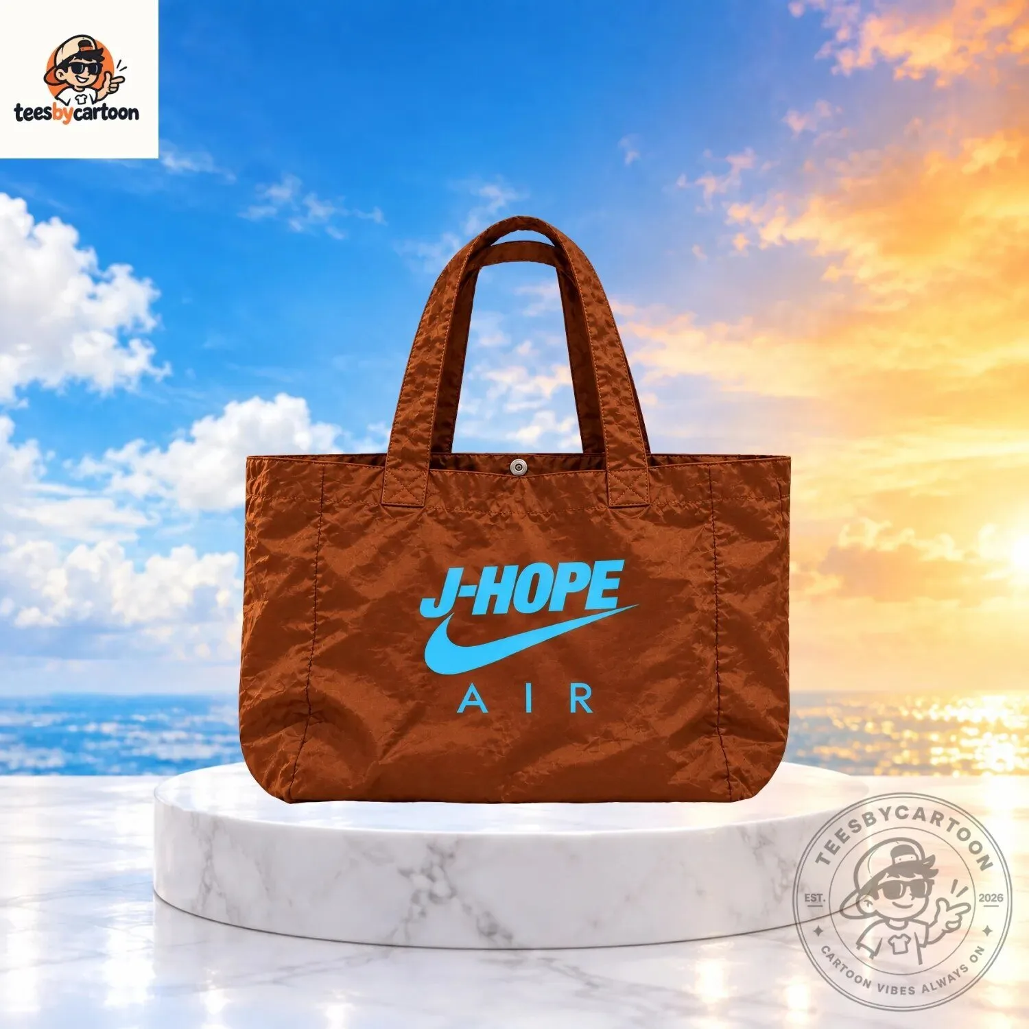 J-Hope Air Nike Nigo Seoul Pop-Up Nylon Reusable Tote Bag