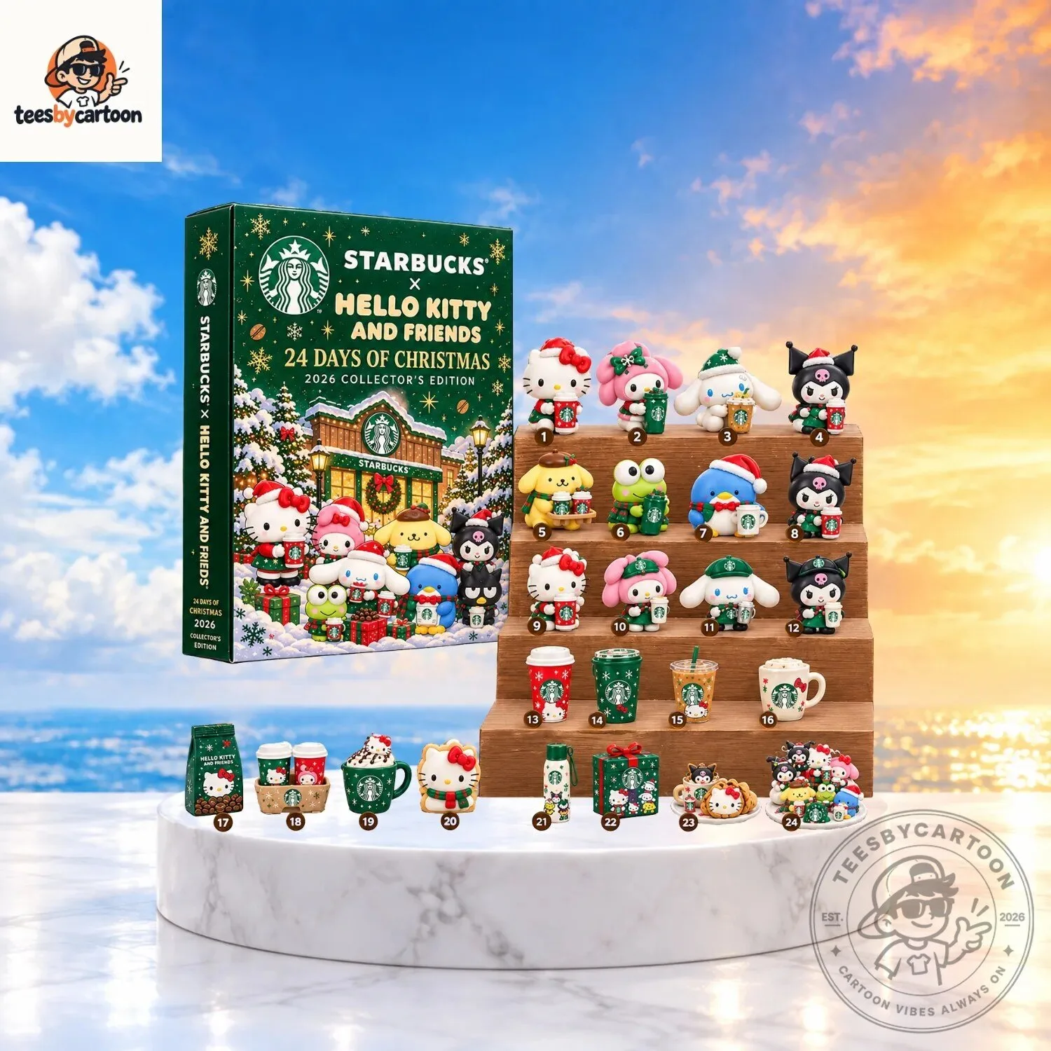 Starbucks x Hello Kitty and Friends Christmas Advent Calendar