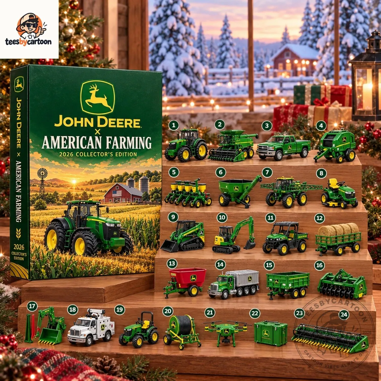 John Deere American Farming Christmas Advent Calendar 3 John Deere American Farming Christmas Advent Calendar