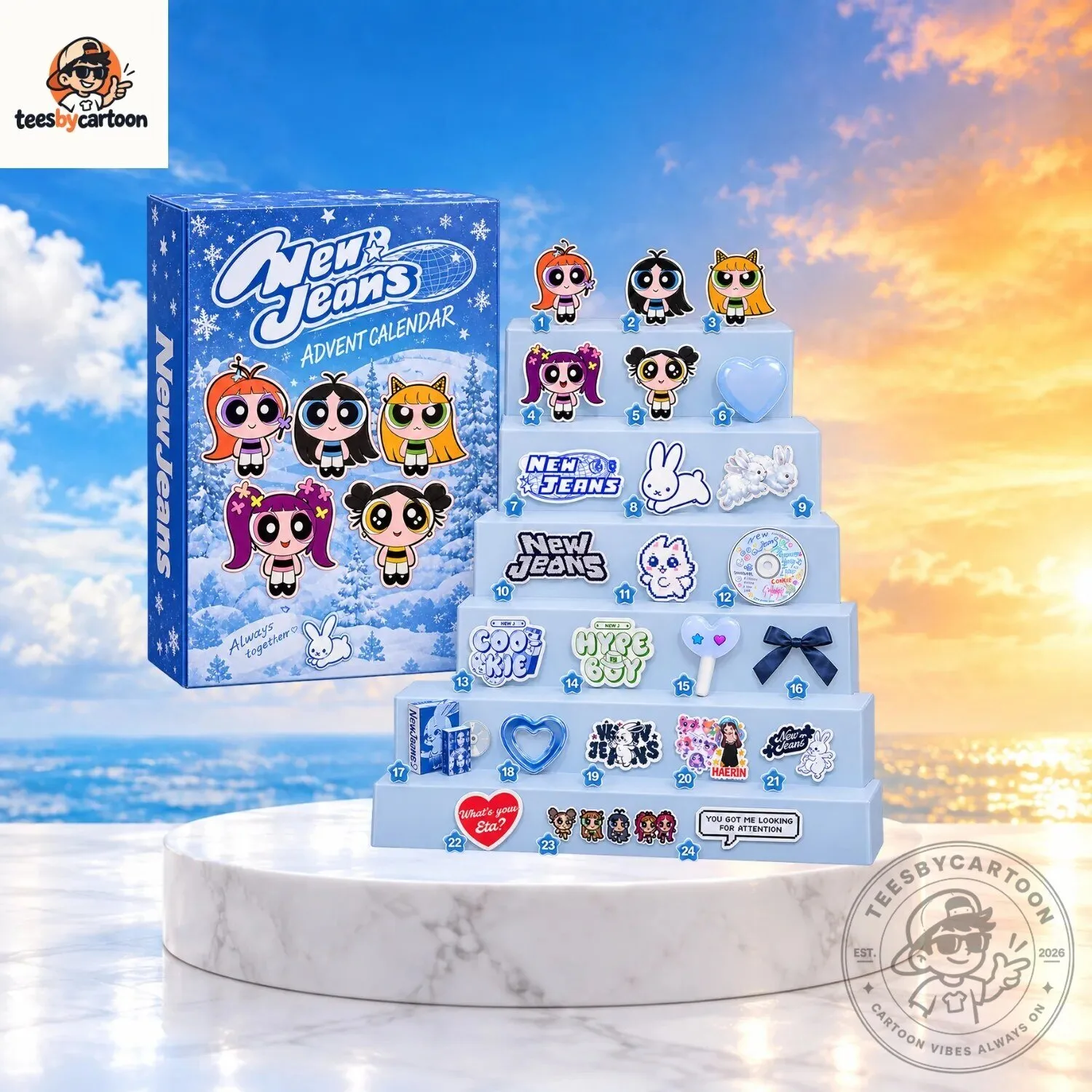 NewJeans Kpop Girl Group Christmas Advent Calendar