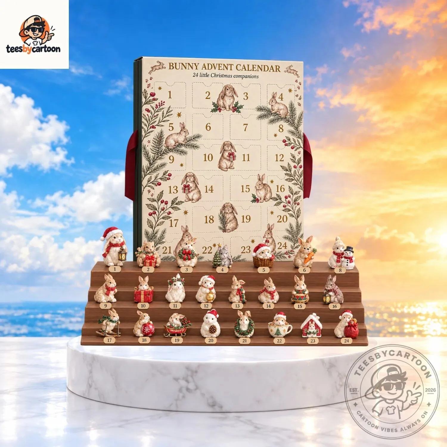 Cute Bunny Advent Calendar
