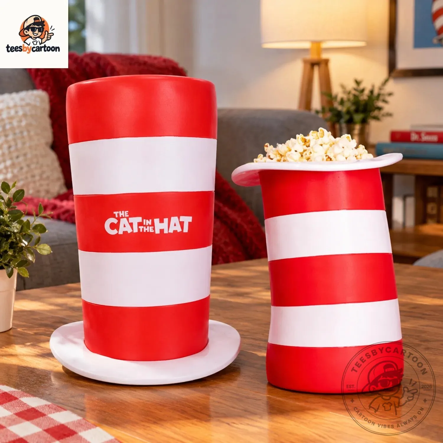 Dr. Seuss The Cat in the Hat Striped Hat Popcorn Bucket 3 Dr. Seuss The Cat in the Hat Striped Hat Popcorn Bucket
