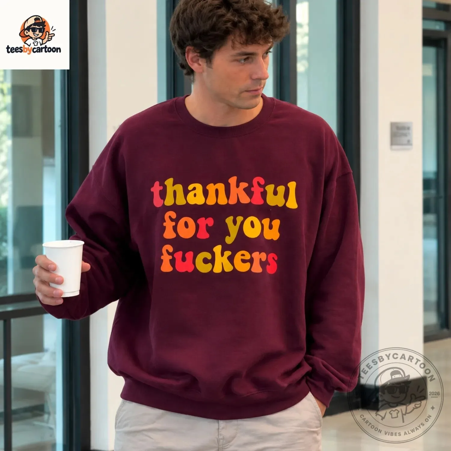 Thankful For You Fuckers Graphic Sweater 5 Thankful For You Fuckers Graphic Sweater