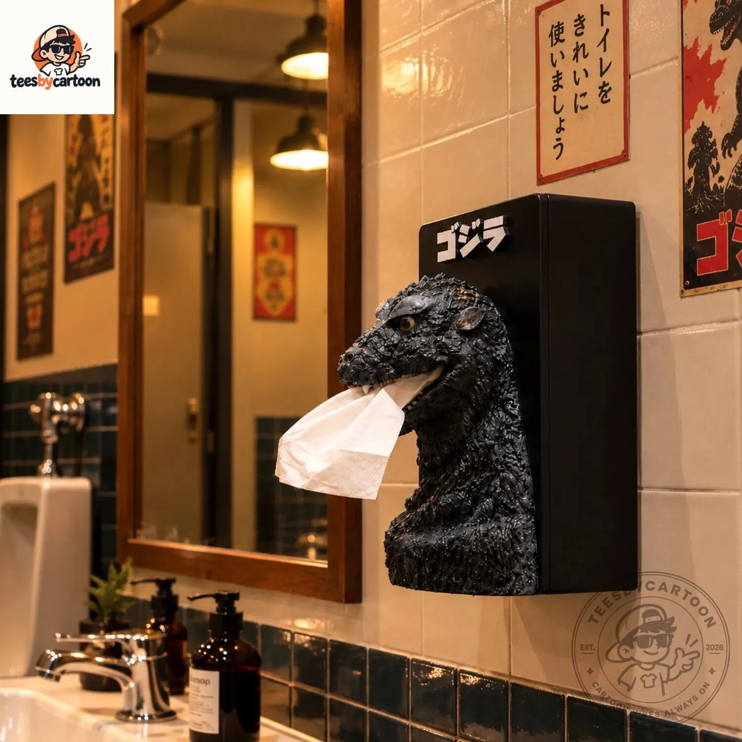 Funny Godzilla Kaiju Head Tissue Box Cover 9 Funny Godzilla Kaiju Head Tissue Box Cover
