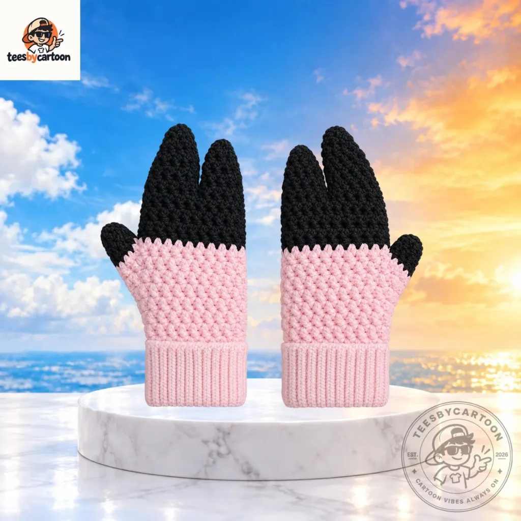 Funny Pig Hoof Crochet Gloves Funny Pig Hoof Crochet Gloves