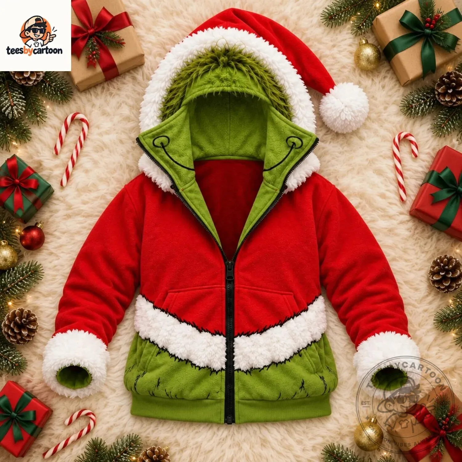 The Grinch Who Stole Christmas Santa Cosplay Balaclava Hoodie 5 The Grinch Who Stole Christmas Santa Cosplay Balaclava Hoodie