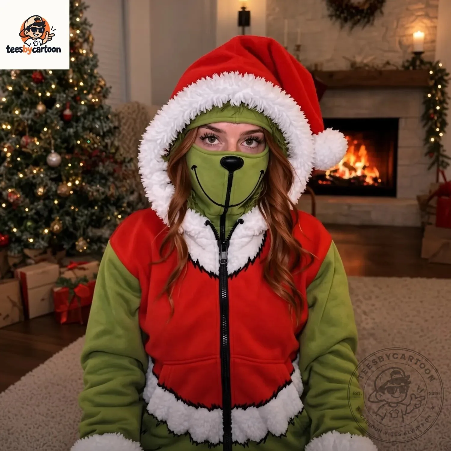 The Grinch Who Stole Christmas Santa Cosplay Balaclava Hoodie 6 The Grinch Who Stole Christmas Santa Cosplay Balaclava Hoodie