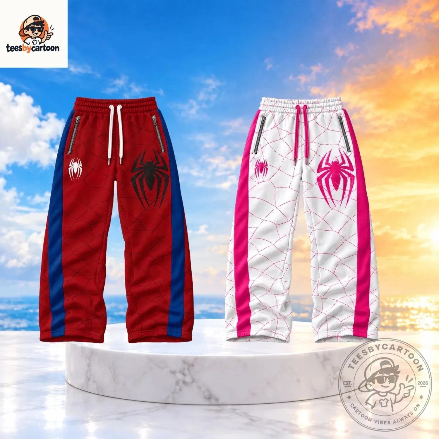 Spider-Man Graphic Red Sweatpants 6 Spider-Man Graphic Red Sweatpants
