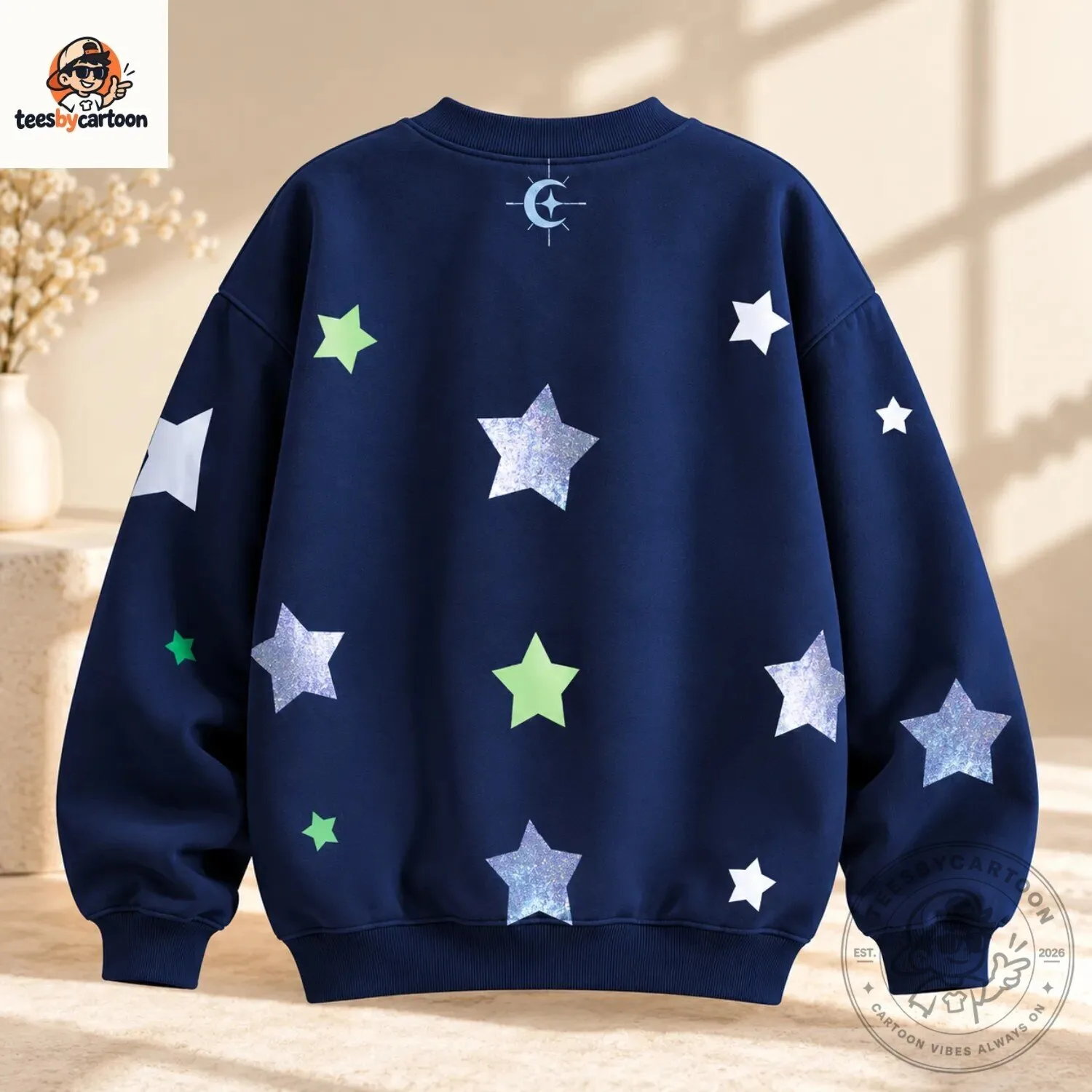 Coraline Cosplay Starry Night Glitter Stars Sweatshirt 6 Coraline Cosplay Starry Night Glitter Stars Sweatshirt