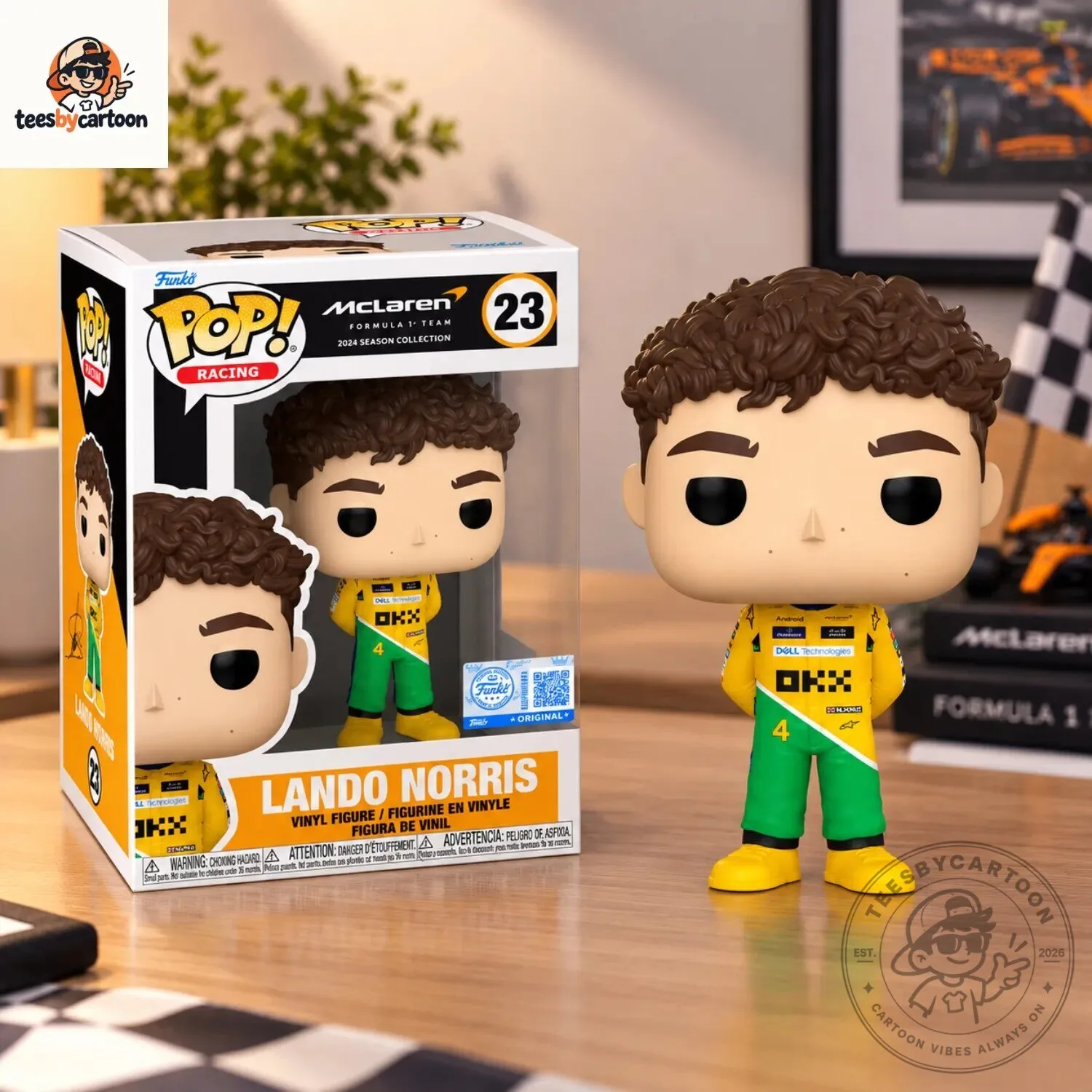 Funko Pop Racing McLaren F1 Lando Norris Vinyl Figure 4 Funko Pop Racing McLaren F1 Lando Norris Vinyl Figure