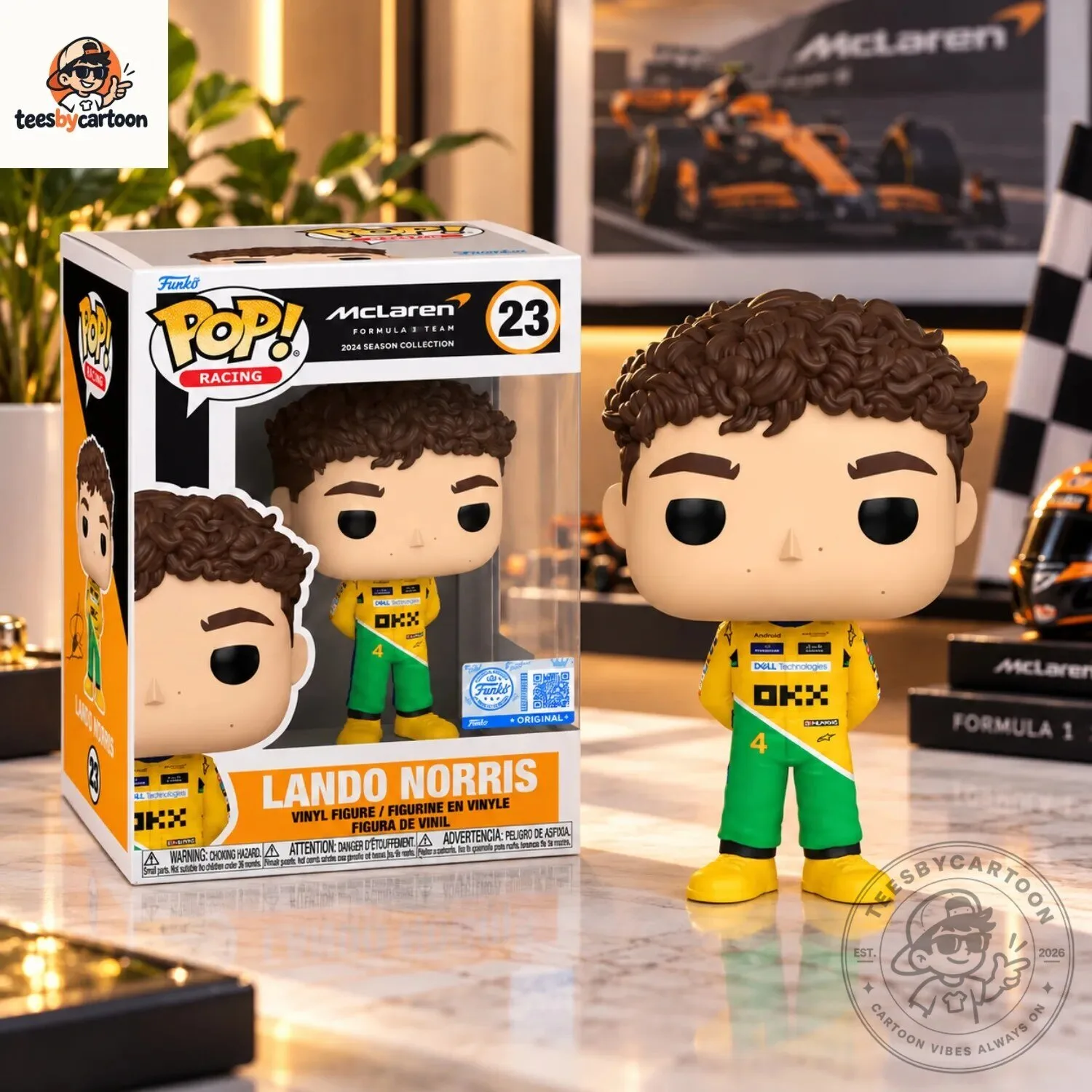 Funko Pop Racing McLaren F1 Lando Norris Vinyl Figure 5 Funko Pop Racing McLaren F1 Lando Norris Vinyl Figure