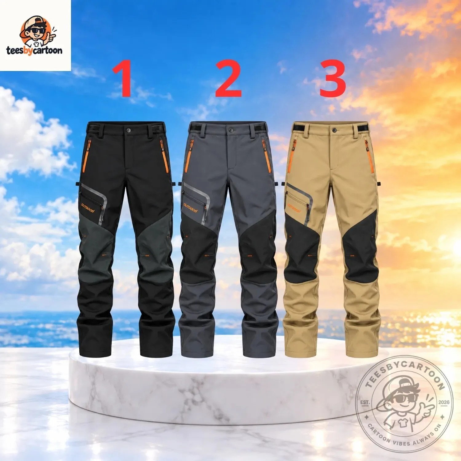 Men Outdoor Softshell Tactical Cargo Pants 3 Men Outdoor Softshell Tactical Cargo Pants