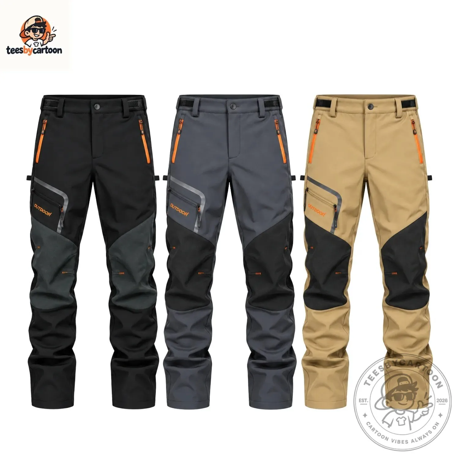 Men Outdoor Softshell Tactical Cargo Pants 4 Men Outdoor Softshell Tactical Cargo Pants