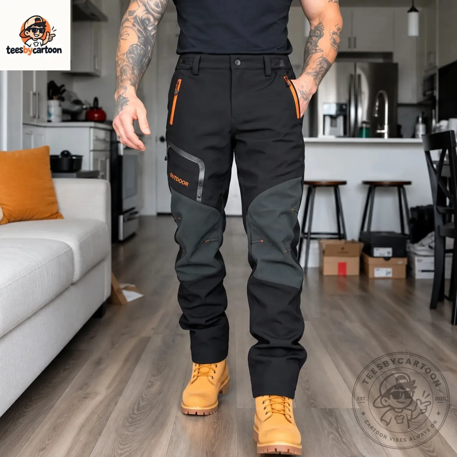 Men Outdoor Softshell Tactical Cargo Pants 5 Men Outdoor Softshell Tactical Cargo Pants