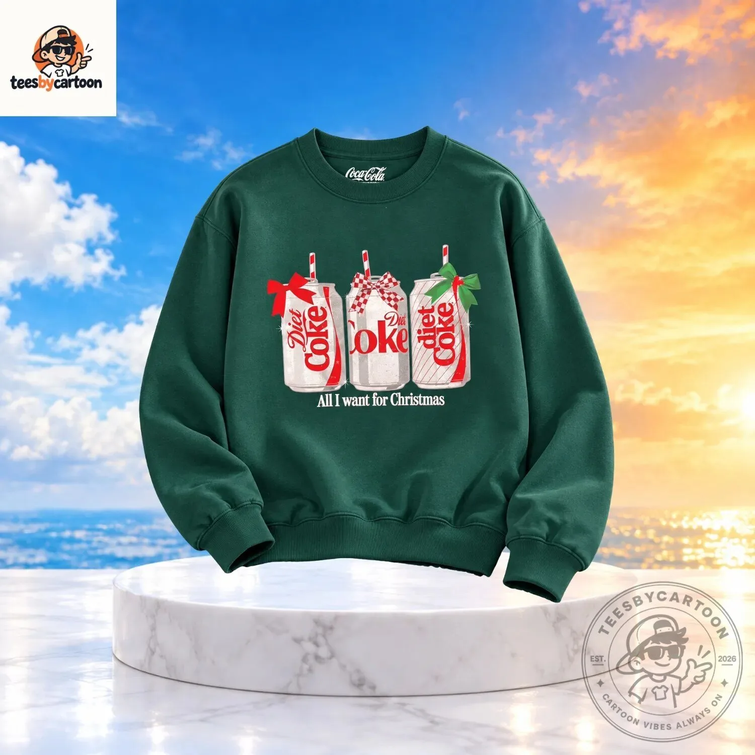 Coca-Cola All I Want For Christmas Diet Coke Sweatshirt