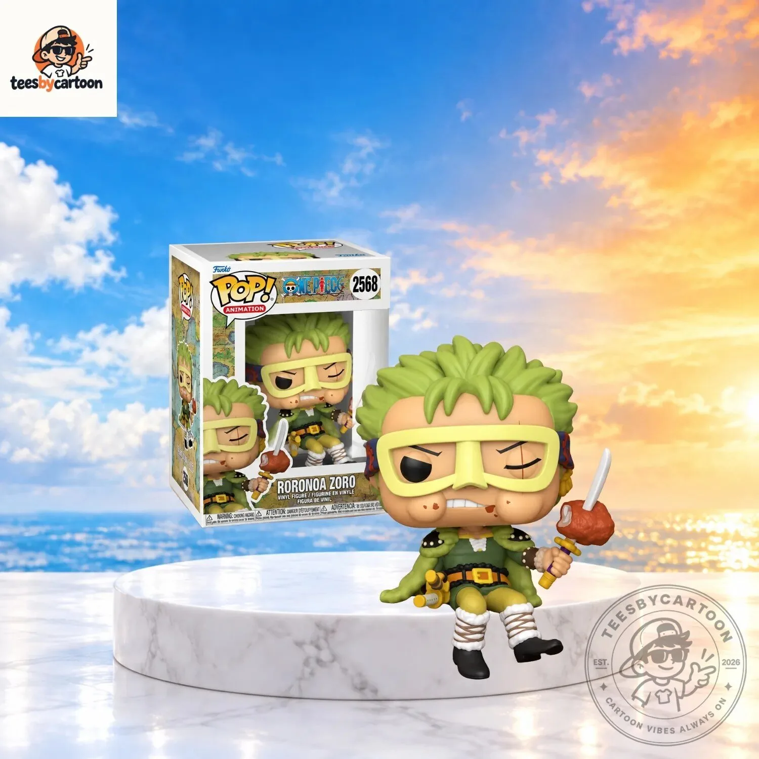 One Piece Roronoa Zoro Elbaph Arc Shelf Sitter Funko Pop Vinyl Figure