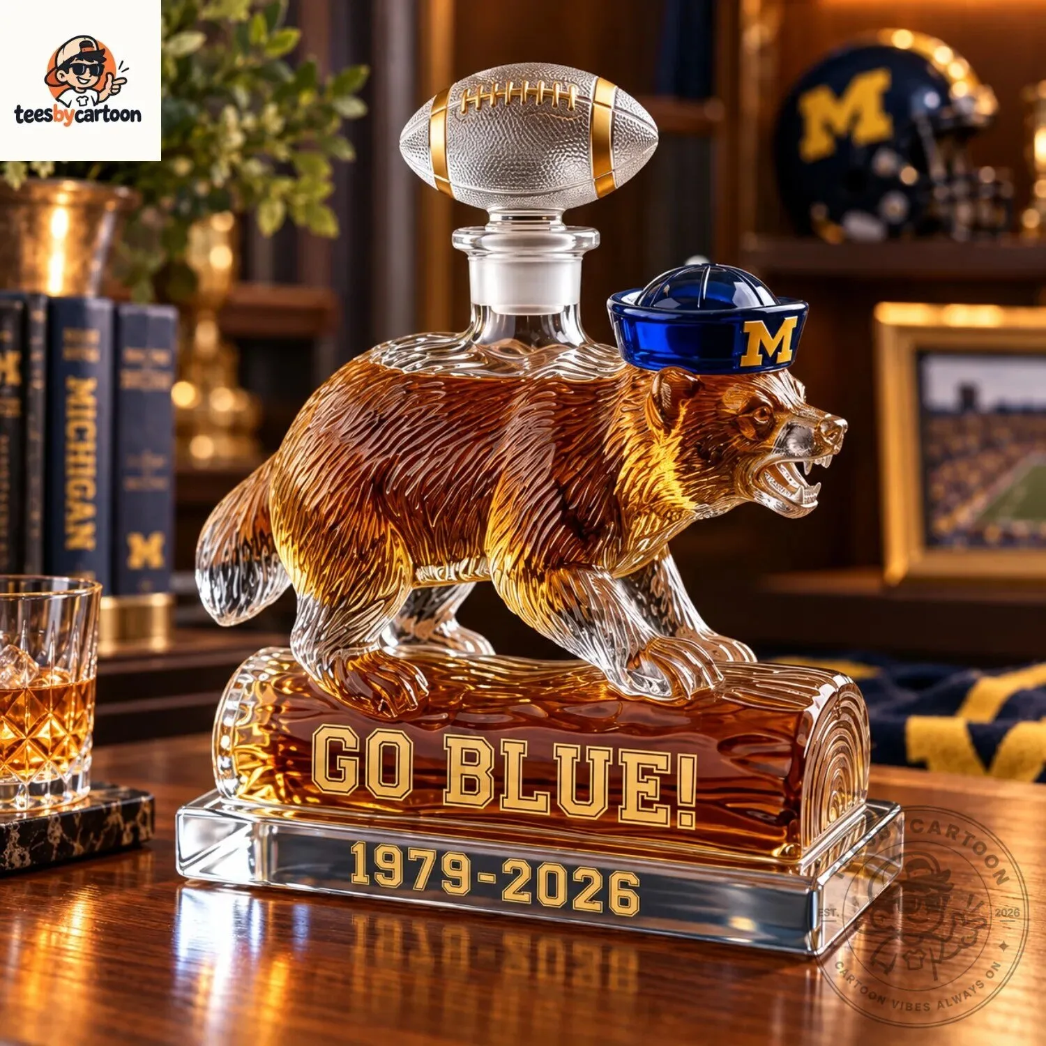Michigan Wolverines Wolverine Decanter 7 Michigan Wolverines Wolverine Decanter