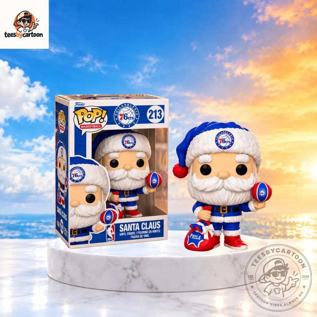 Funko Pop Basketball NBA Philadelphia 76ers Santa Claus Vinyl Figure Funko Pop Basketball NBA Philadelphia 76ers Santa Claus Vinyl Figure