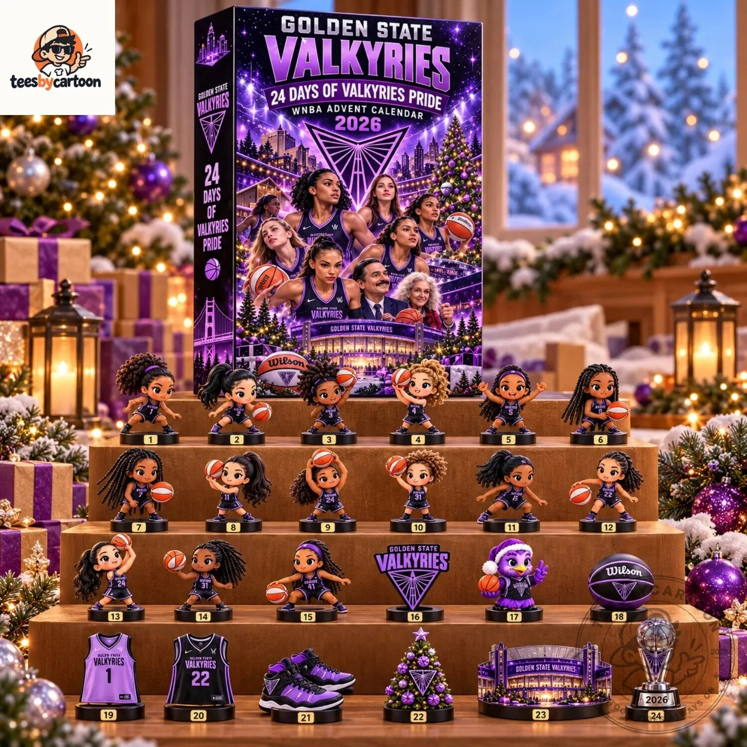 Golden State Valkyries WNBA 24 Days Of Pride Basketball Advent Calendar 3 Golden State Valkyries WNBA 24 Days Of Pride Basketball Advent Calendar
