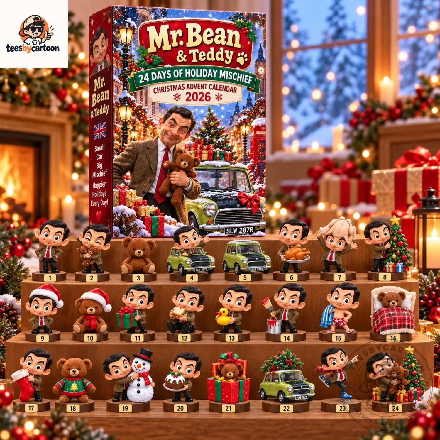 Mr. Bean & Teddy 24 Days Of Holiday Mischief Christmas Advent Calendar 3 Mr. Bean & Teddy 24 Days Of Holiday Mischief Christmas Advent Calendar