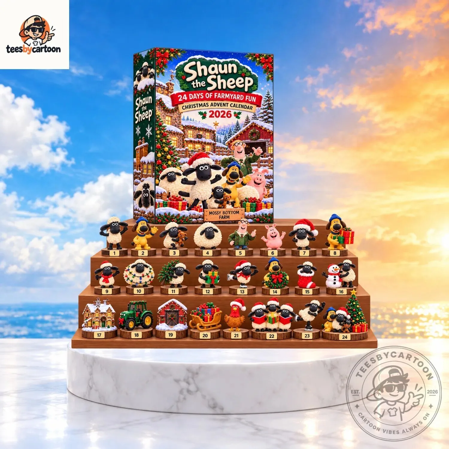 Shaun The Sheep 24 Days Of Farmyard Fun Christmas Advent Calendar