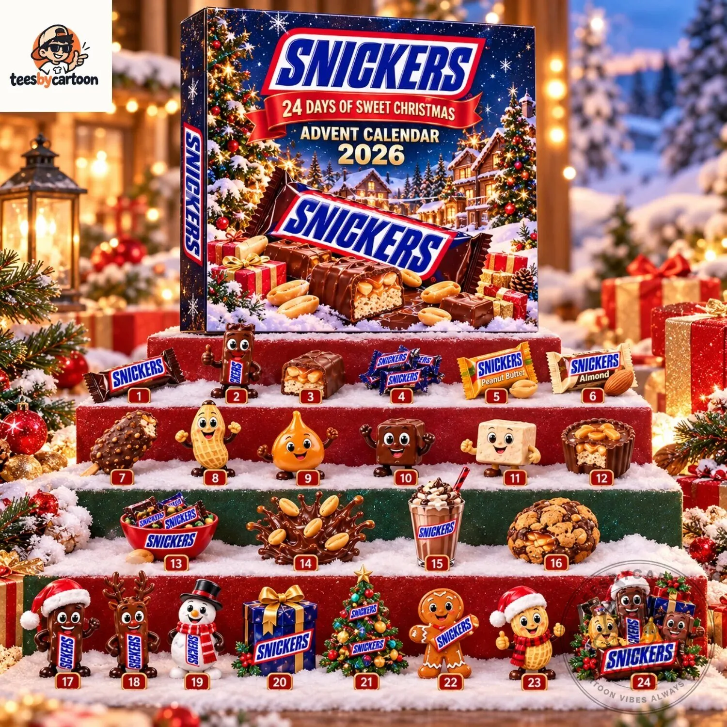 Snickers Chocolate 24 Days Of Sweet Christmas Advent Calendar 3 Snickers Chocolate 24 Days Of Sweet Christmas Advent Calendar