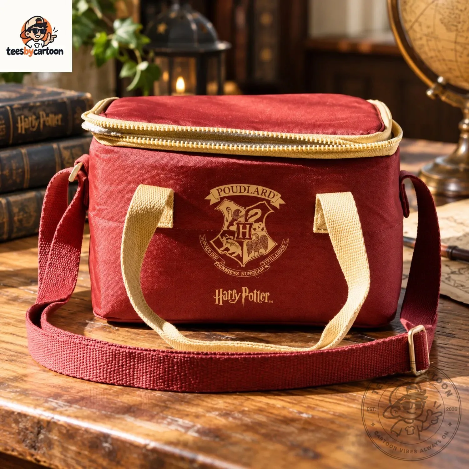 Harry Potter Poudlard Hogwarts Crest Maroon Velvet Insulated Lunch Bag Cooler Bag 6 Harry Potter Poudlard Hogwarts Crest Maroon Velvet Insulated Lunch Bag Cooler Bag