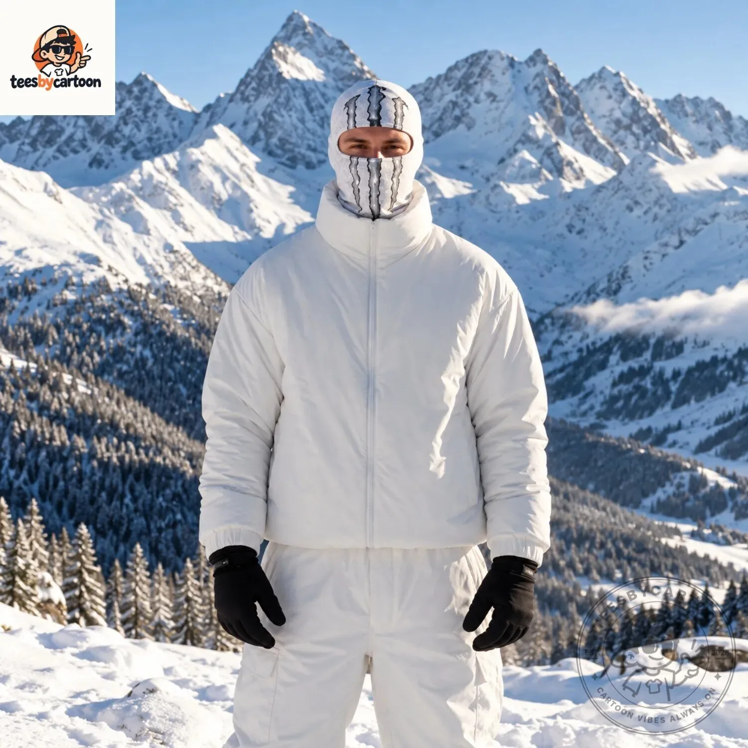 White Monster Energy Claw Style Ski Mask 5 White Monster Energy Claw Style Ski Mask
