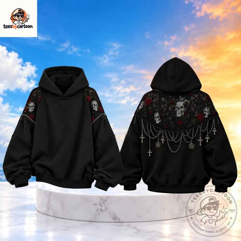 Gothic Cryptweave Reveal Hoodie Gothic Cryptweave Reveal Hoodie