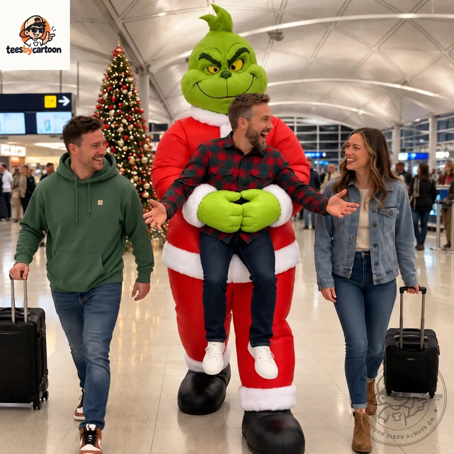 Giant Grinch Carry Me Costume 3 Giant Grinch Carry Me Costume