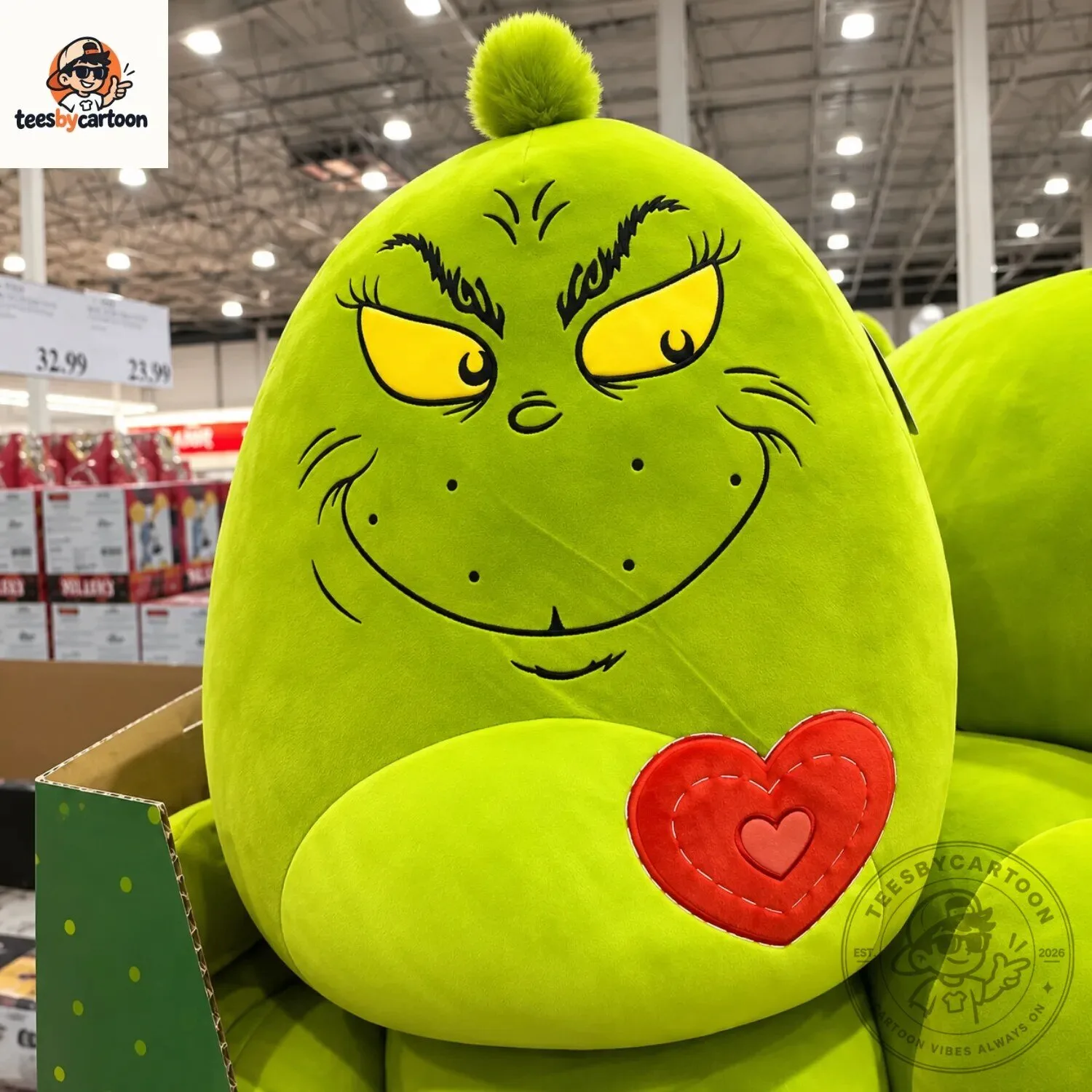 Costco x The Grinch Squishmallows Style Plush Pillow 5 Costco x The Grinch Squishmallows Style Plush Pillow