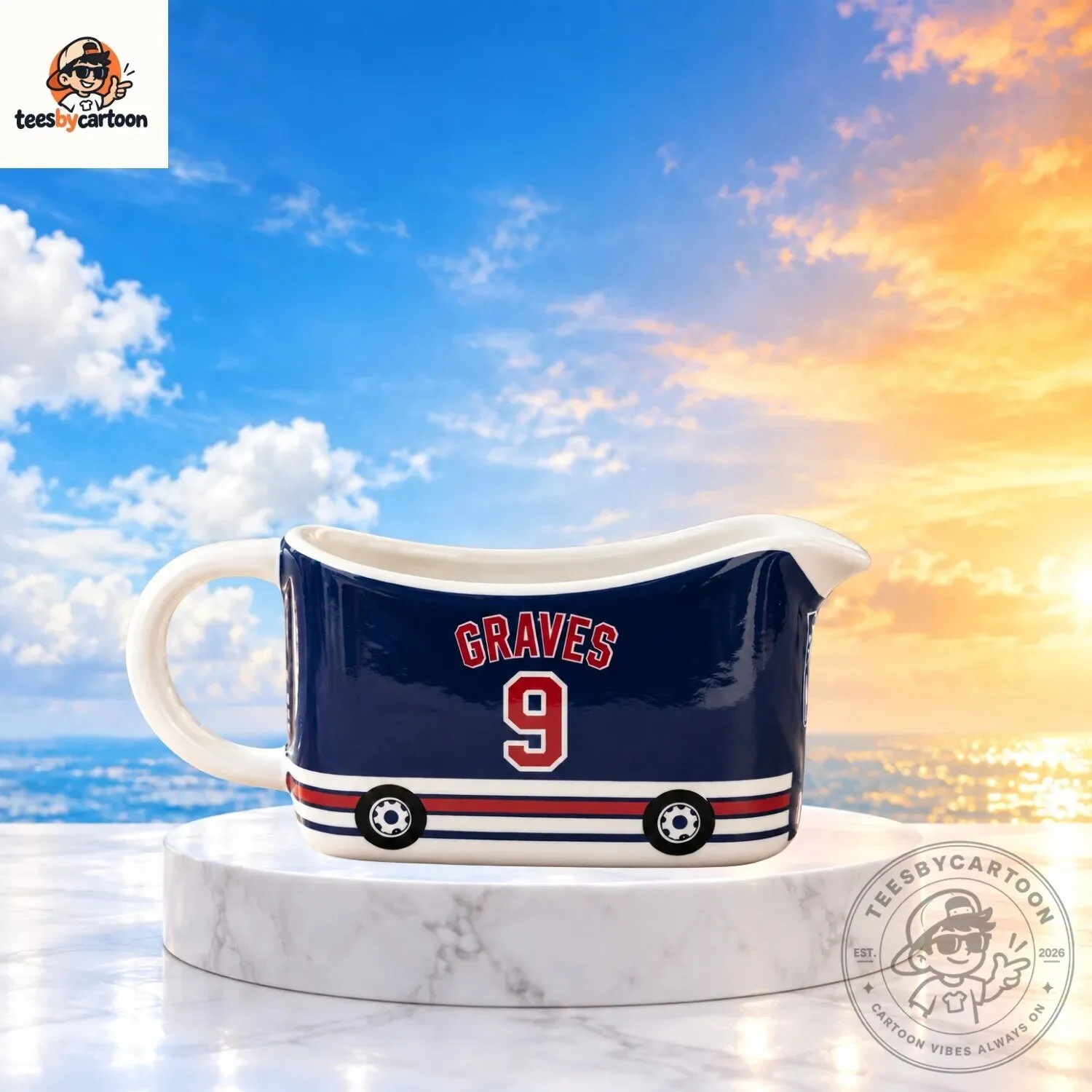 New York Rangers Adam Graves 9 Football Jersey Style Gravy Boat 3 New York Rangers Adam Graves 9 Football Jersey Style Gravy Boat