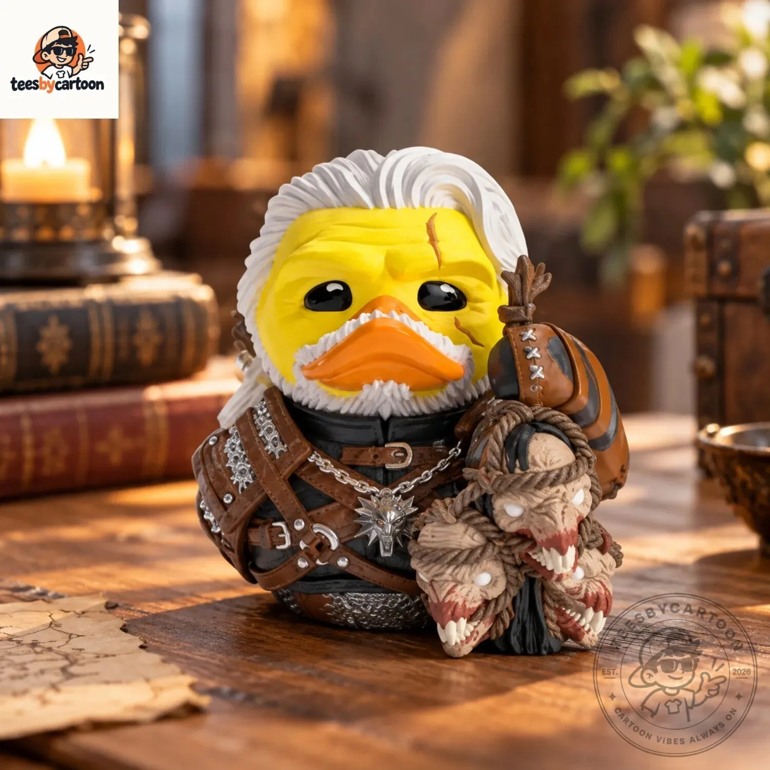 The Witcher Geralt of Rivia Cosplaying Duck 5 The Witcher Geralt of Rivia Cosplaying Duck