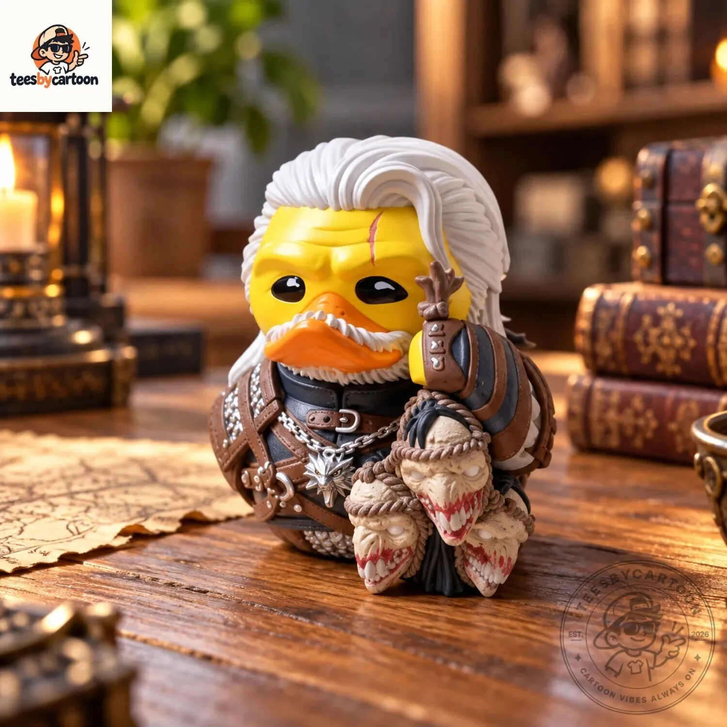 The Witcher Geralt of Rivia Cosplaying Duck 6 The Witcher Geralt of Rivia Cosplaying Duck